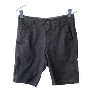 Prana Womens Hemp Blend Charcoal Gray Shorts Size‎ 28